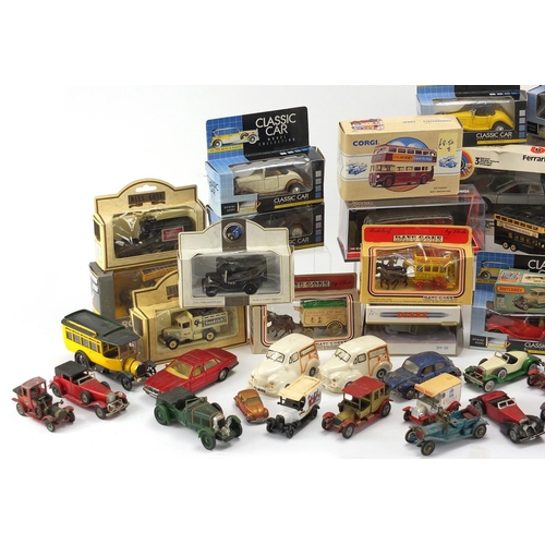 180 - Collection of mostly boxed die cast collectors vehicles including Days Gone and Lledo examples