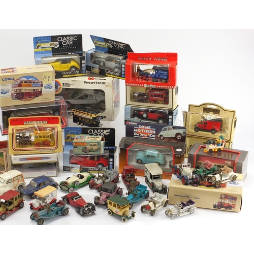 180 - Collection of mostly boxed die cast collectors vehicles including Days Gone and Lledo examples