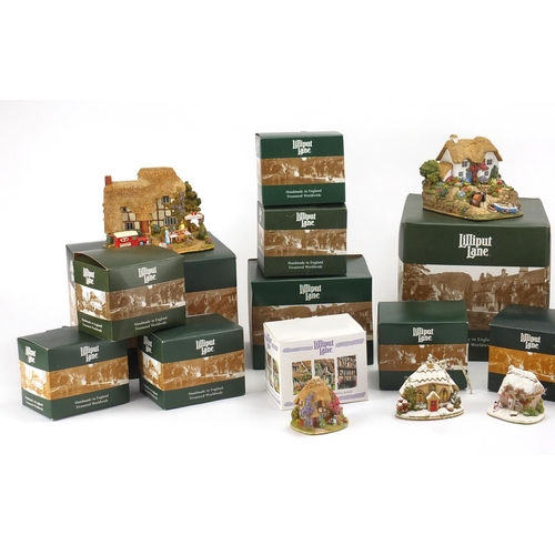 207 - Collection of boxed Lilliput Lane buildings