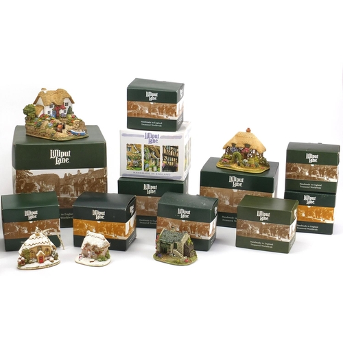 207 - Collection of boxed Lilliput Lane buildings