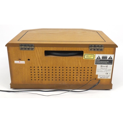 230 - Steepletone Nostalgic turntable/radio/cassette/CD player, model 2057