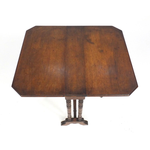 94 - Walnut Sutherland table, 60cm high