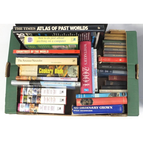 193 - Four boxes of assorted hardback books