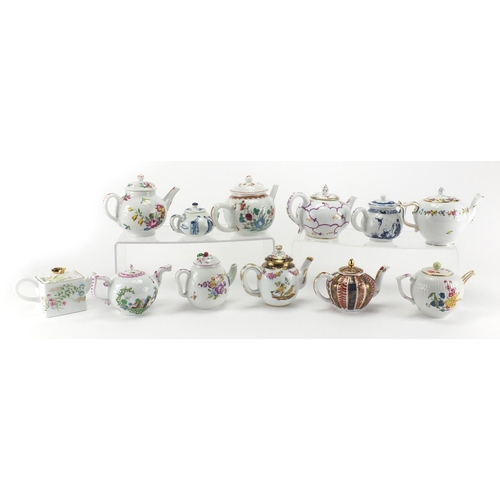 2178 - Victoria and Albert Museum porcelain teapot collection comprising twelve teapots including Kangxi, W... 