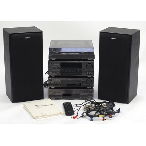 231 - Sony separates hi-fi stacking system with speakers, the amplifier model LBT-D609