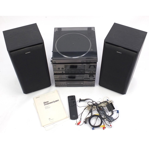 231 - Sony separates hi-fi stacking system with speakers, the amplifier model LBT-D609