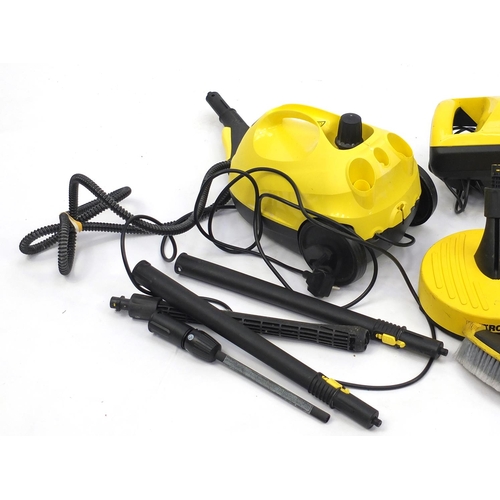 198 - Two Karcher jet washers with accesories, model K2.900 and SC1.020