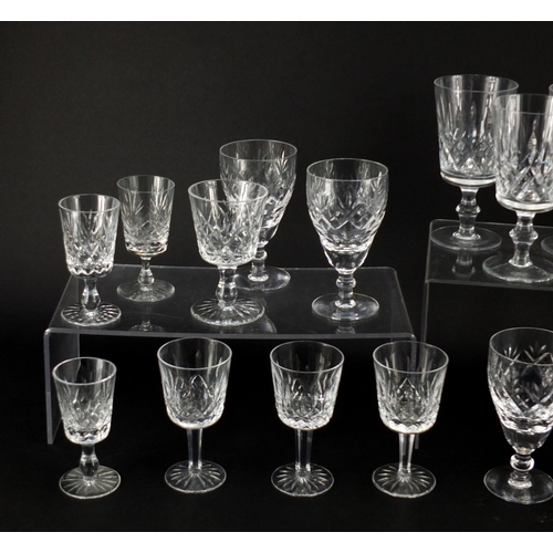 2148 - Crystal glassware some Waterford and some Royal Doulton including sets of glasses, decanter and wate... 