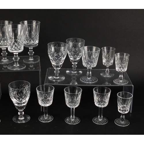 2148 - Crystal glassware some Waterford and some Royal Doulton including sets of glasses, decanter and wate... 