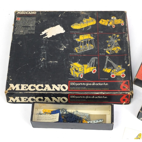 2204 - Meccano No.6 construction set and conversion set, both boxed