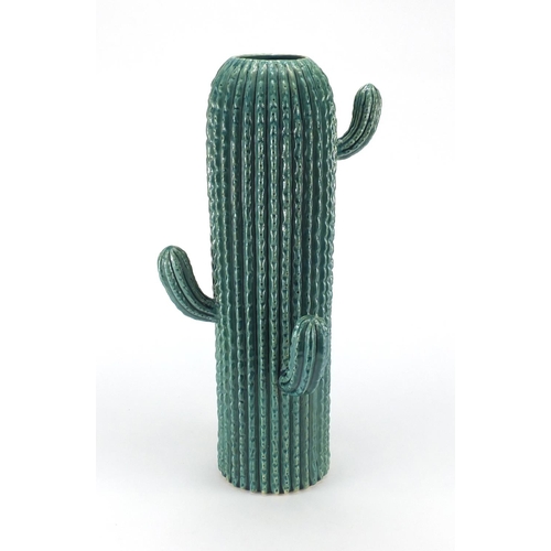 2088 - Large green glazed cactus vase, 47.5cm high