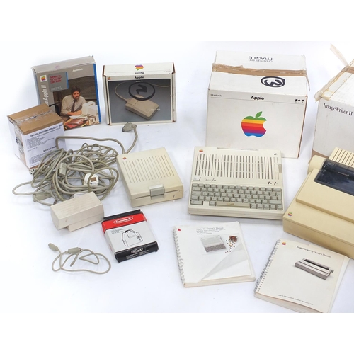 2178A - 1980's Apple 11c computer with accessories including image writer, keyboard, power supply, mouse, mo... 