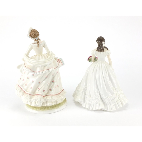 2289 - Two Royal Worcester figurines, Figure of The Year 2000 and Follow the Sun, the largest 25cm high