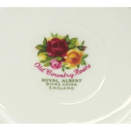 2241 - Royal Albert Old Country Roses tea for two, the teapot 14.5cm high