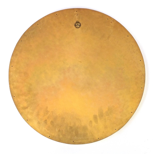 2020 - Circular gilt framed convex mirror, 45cm in diameter