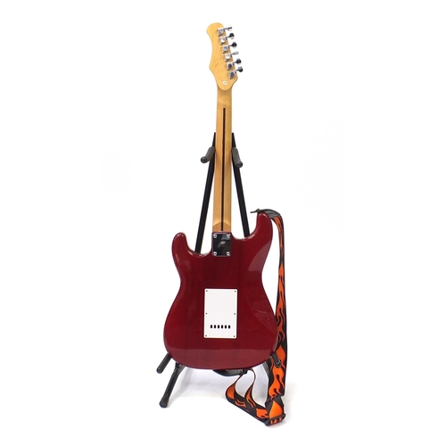 2078 - Ridgewood electric six string guitar, 99cm in length