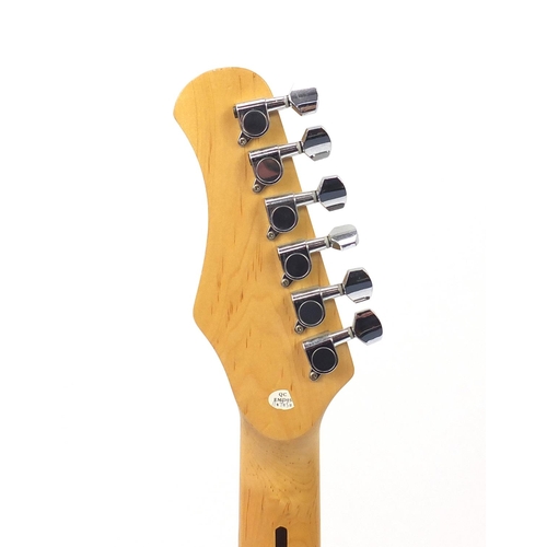 2078 - Ridgewood electric six string guitar, 99cm in length