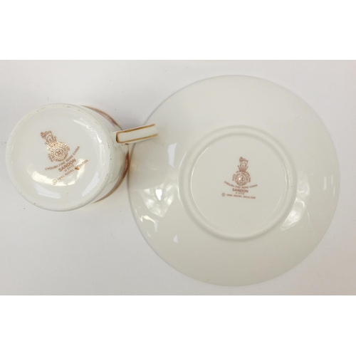 2196 - Royal Doulton Sandon dinner service including coffee pot and plates