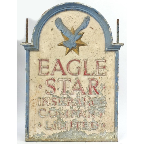 141 - Painted cast iron sign - Eagle Star Insurance Company Limited, 91cm x 66cm