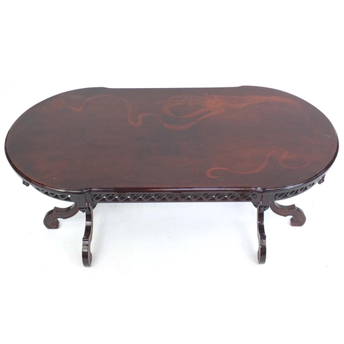 85 - Sorrento style coffee table, 54cm H x 120cm W x 60cm D