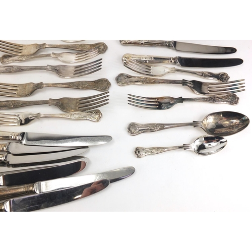 184 - Group of Sheffield silver plated cutlery