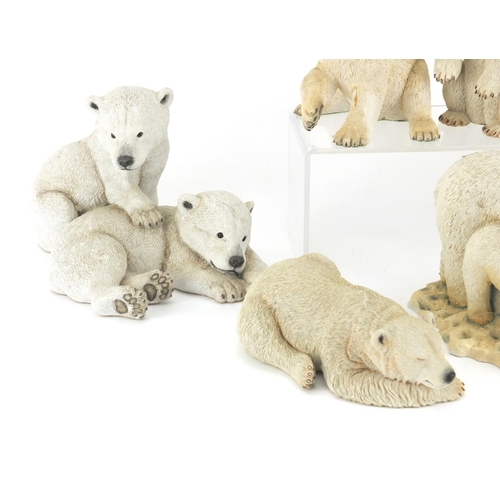 222 - Five Country Artists model polar bears and a Sherratt and Simpson example