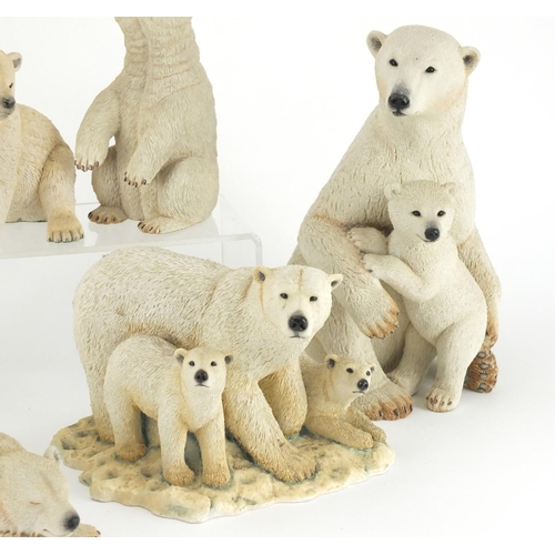 222 - Five Country Artists model polar bears and a Sherratt and Simpson example