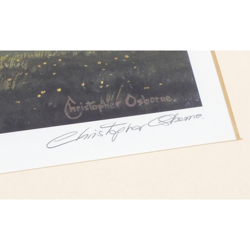 246 - Pair of Christopher Osborne pencil signed limited edition prints, titled 'Towards Eastbourne and Bel... 