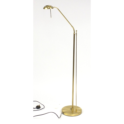 132 - Floor standing adjustable reading lamp