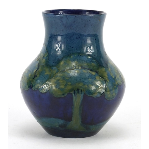 941 - Moorcroft Moonlit Blue pottery vase, impressed and painted factory marks to the base, 13cm high