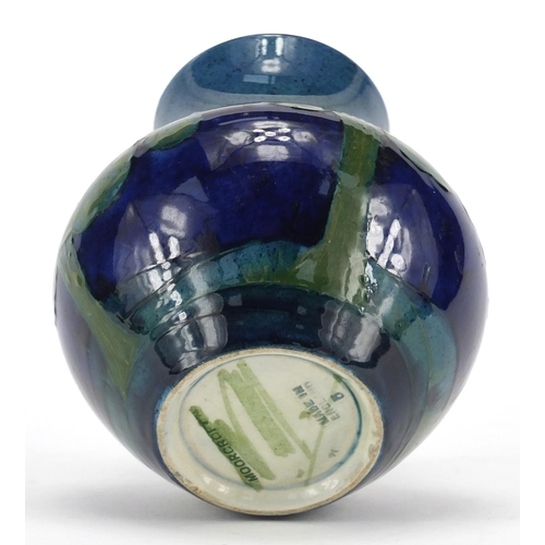 941 - Moorcroft Moonlit Blue pottery vase, impressed and painted factory marks to the base, 13cm high