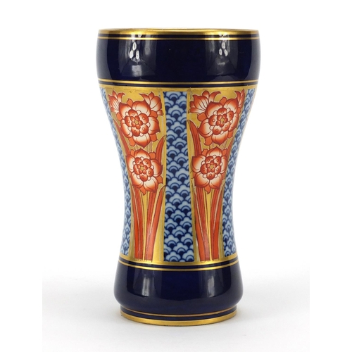 952 - Moorcroft Macintyre pottery vase, hand painted with stylised flowers, factory marks to and Jones & H... 