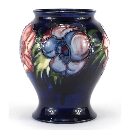 948 - Moorcroft Poppy pattern pottery vase, painted and impressed marks to the base, 14.5cm high