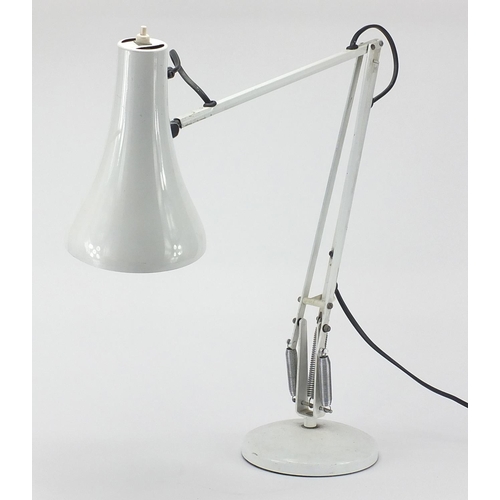 2033 - White enamel angle poise lamp