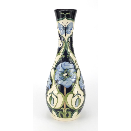 2061A - Large Moorcroft pottery vase by Rachel Bishop, hand painted and tube lined with stylised flowers, li... 