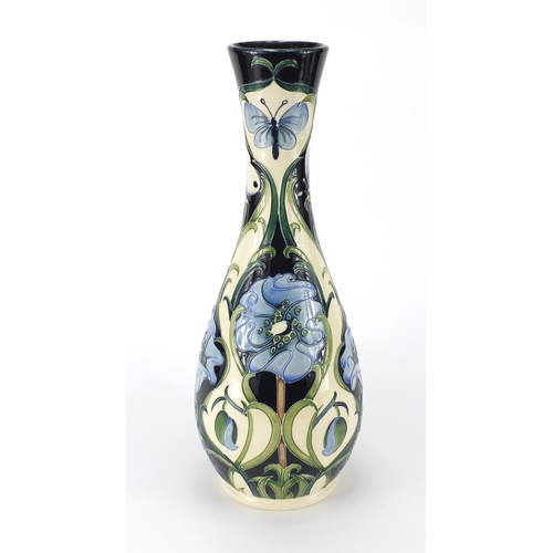 2061 - Large Moorcroft pottery vase by Rachel Bishop, hand painted and tube lined with stylised flowers, li... 