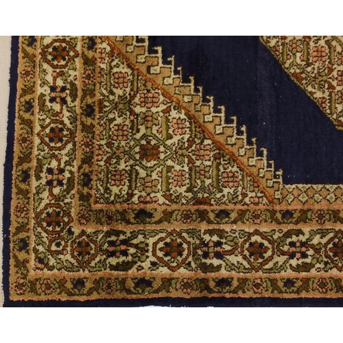 2019 - Rectangular Tabriz design silk rug, 122cm x 83cm