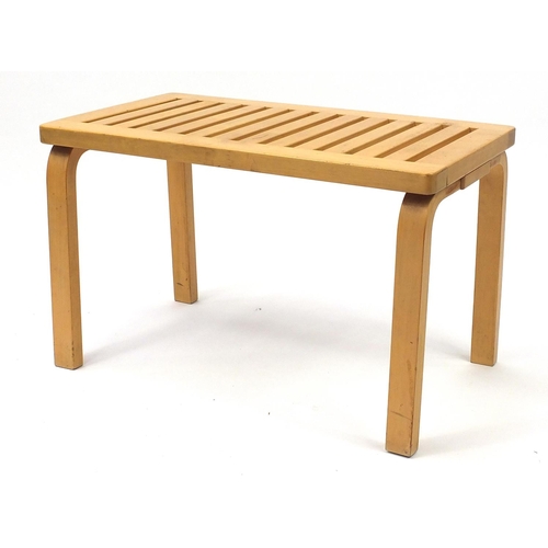 2013 - Alvar Aalto For Artek 153 light wood table, 44.5cm H x 72.5cm W x 40.5cm D