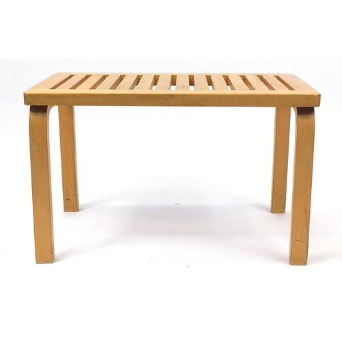 2013 - Alvar Aalto For Artek 153 light wood table, 44.5cm H x 72.5cm W x 40.5cm D