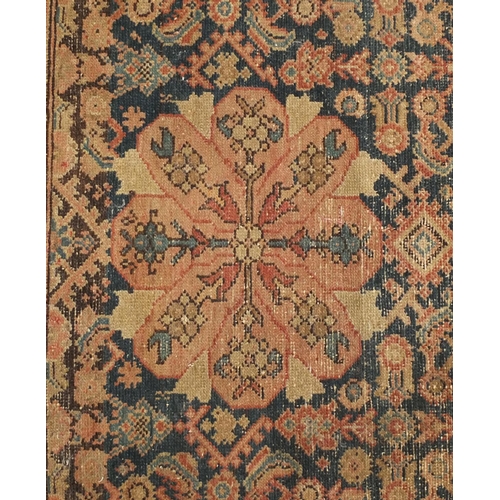 2064 - Rectangular North West Persian Herati design carpet runner, 301cm x 110cm