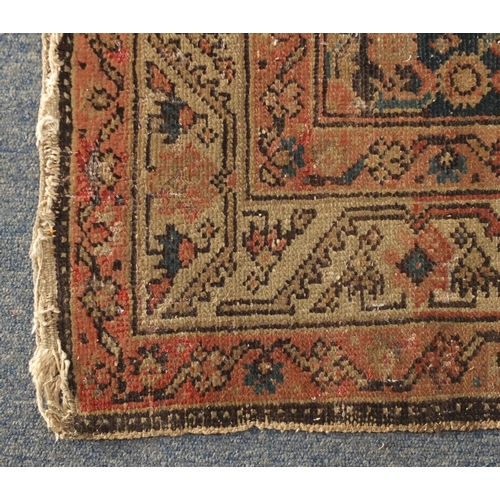 2064 - Rectangular North West Persian Herati design carpet runner, 301cm x 110cm