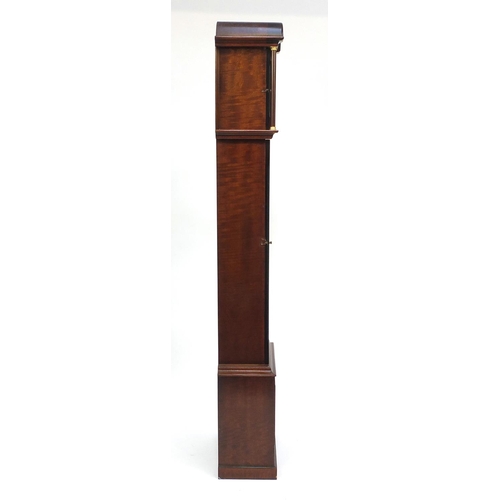 48 - Tempus Fugit mahogany longcase clock, 186cm high