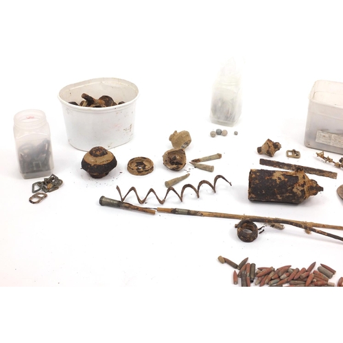 715 - Metal detector finds Military objects including buckles, shell heads and buttons