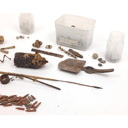 715 - Metal detector finds Military objects including buckles, shell heads and buttons