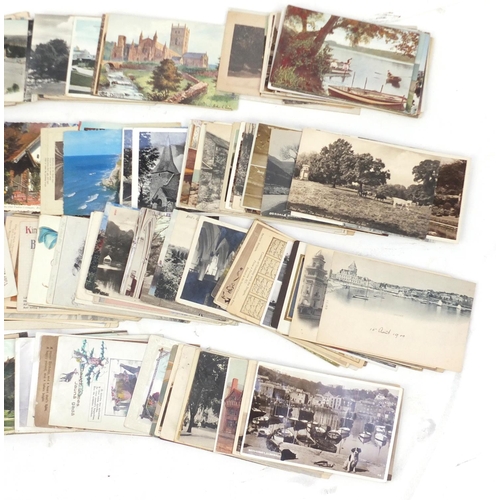 835 - Mostly topographical social history and greetings postcards, some photographic