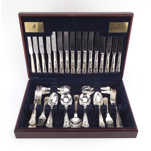 2049 - Viners fifty eight place canteen of cutlery, 45cm wide