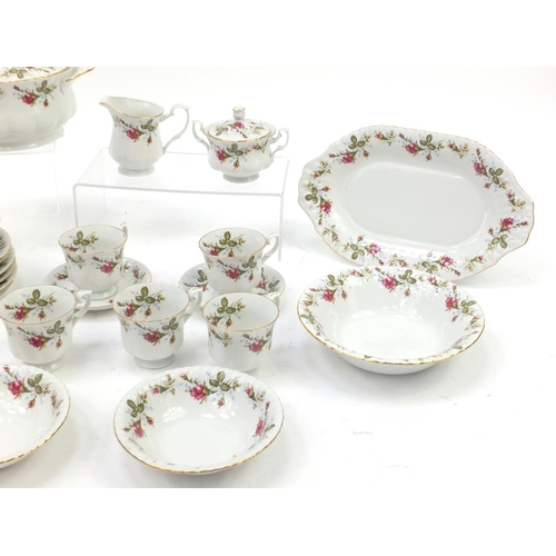 710 - Polish dinner/tea service, decorated with flowers