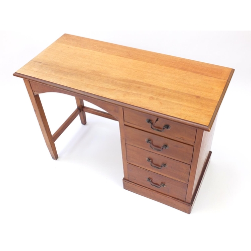 96 - Mahogany dressing table fitted with four drawers, 69cm H x 98cm W x 45cm D