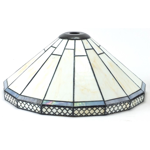 780 - Tiffany design table lamp with shade and one other shade