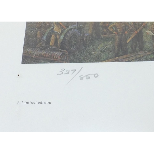 853 - Bill Perring - Pencil signed limited edition Military print, titled 'Mosquito', numbered 327/850, fr... 